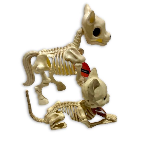 Skeleton Farm Halloween Decor Skeleton Cat & Skeleton Pony Statue. NEW! NWT! - Picture 6 of 8